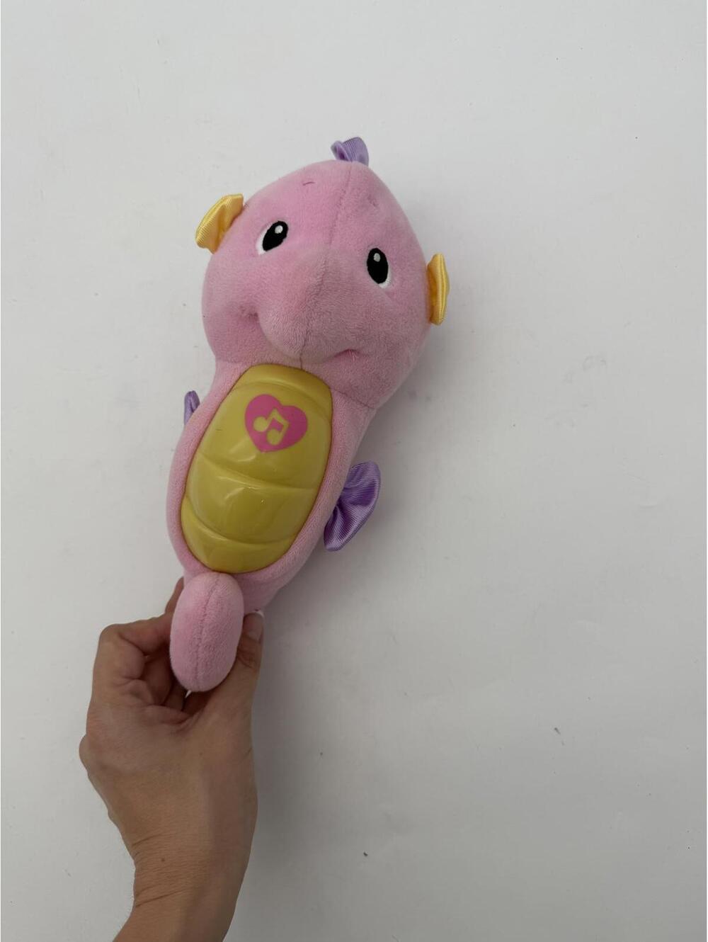 Fisher-Price Soothe & Glow Seahorse Pink Plush Musical Baby Toy Sound Machine